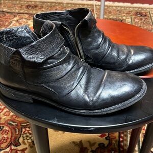 Men's Black Sharpei Leather Boots
